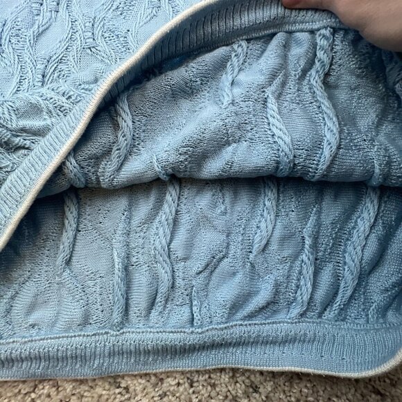 Coogi Australlia Basics Short Sleeve Sweater Blue Knit Women’s Unisex Size 2X - Picture 11 of 16